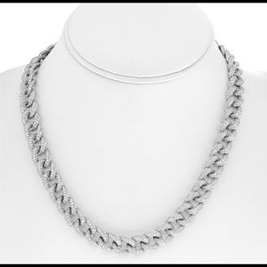 Designs 14K White Gold Diamond Necklace 🤙🏾🥰